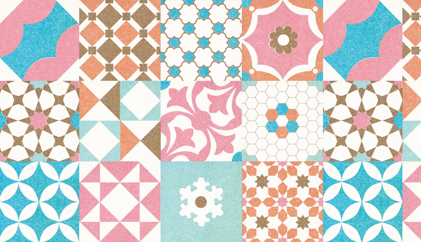 mt CASA FLEECE / tile pattern