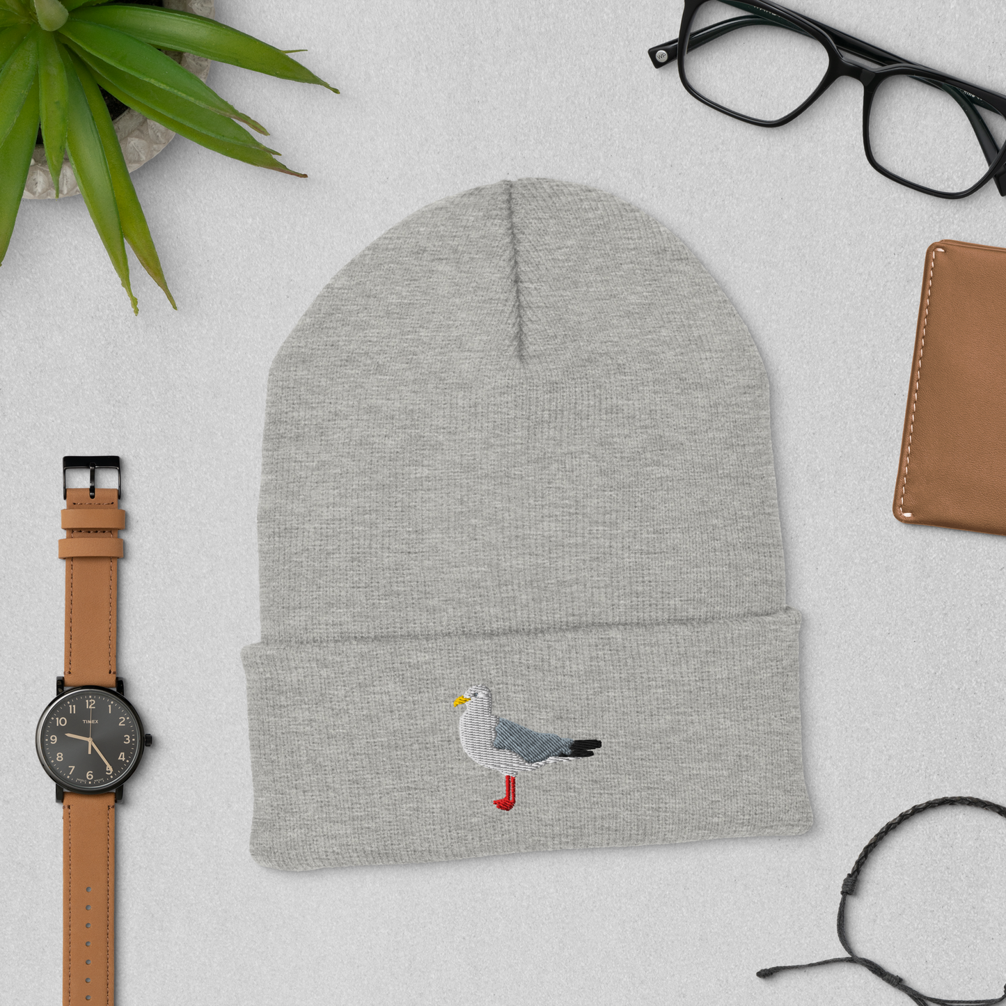 Cuffed Beanie /seagull