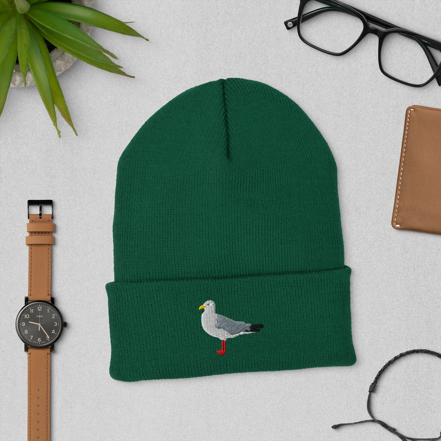Cuffed Beanie /seagull