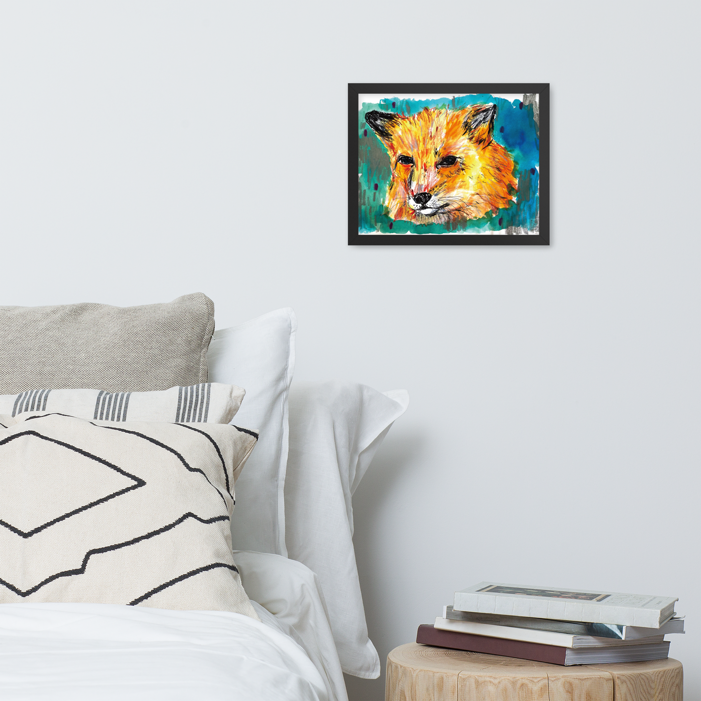 Framed poster / Fox blue