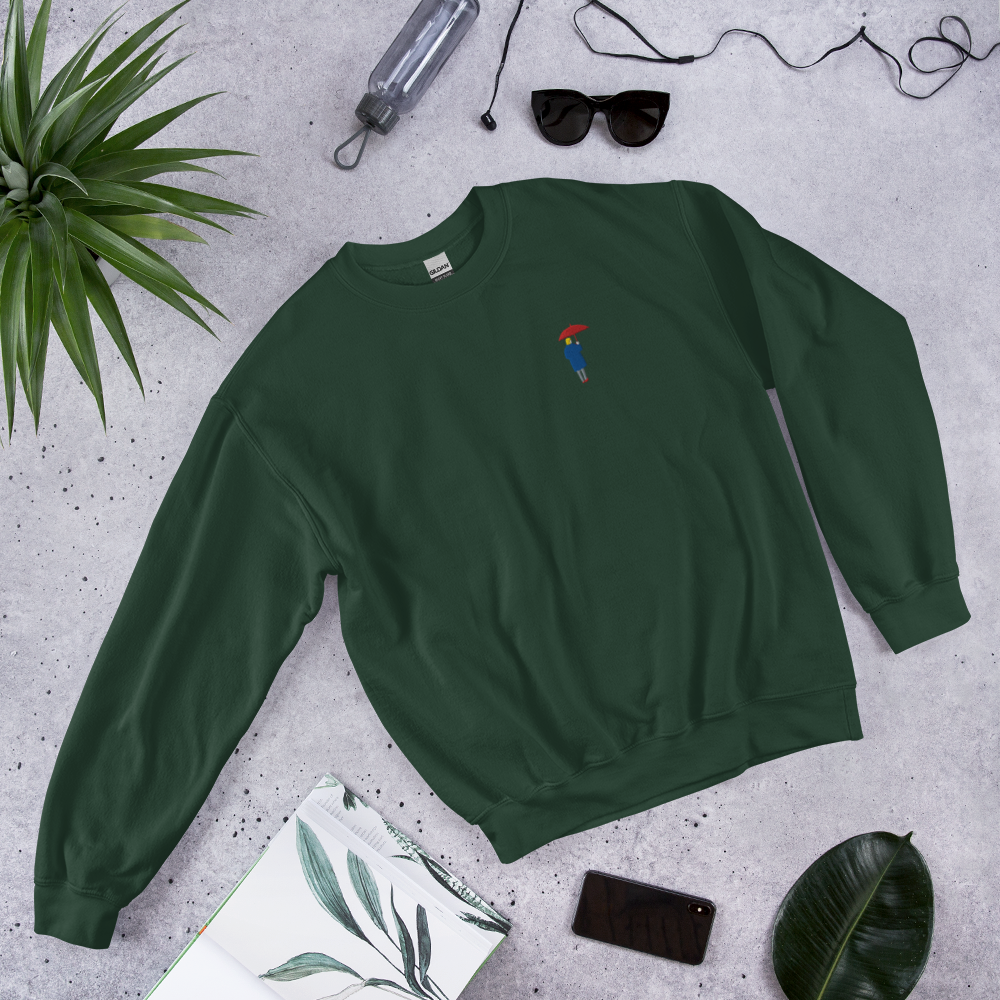 Unisex Sweatshirt / Red Umbrella