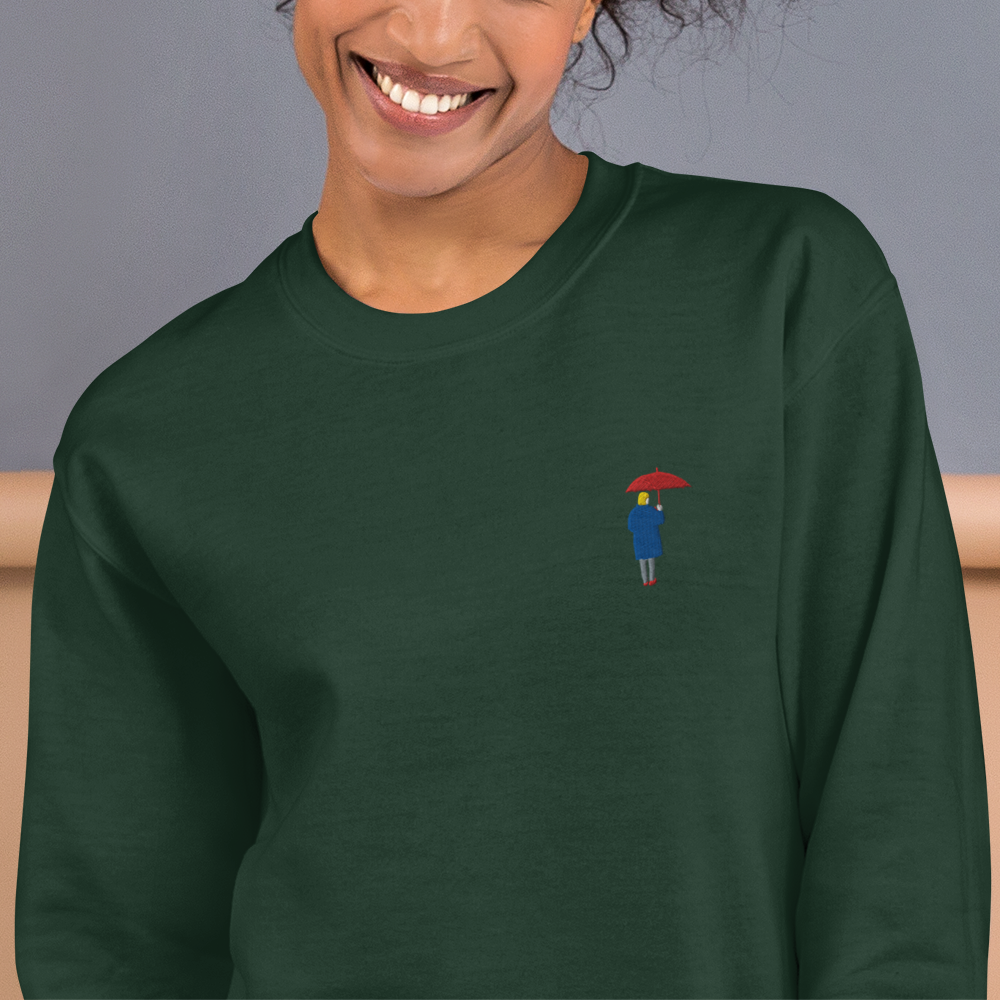Unisex Sweatshirt / Red Umbrella