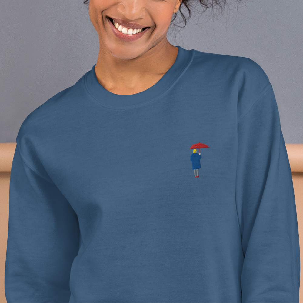 Unisex Sweatshirt / Red Umbrella