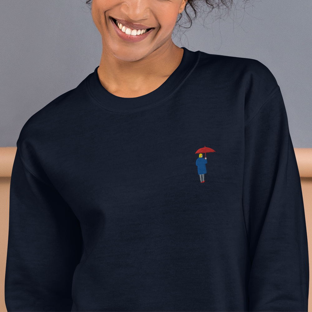 Unisex Sweatshirt / Red Umbrella