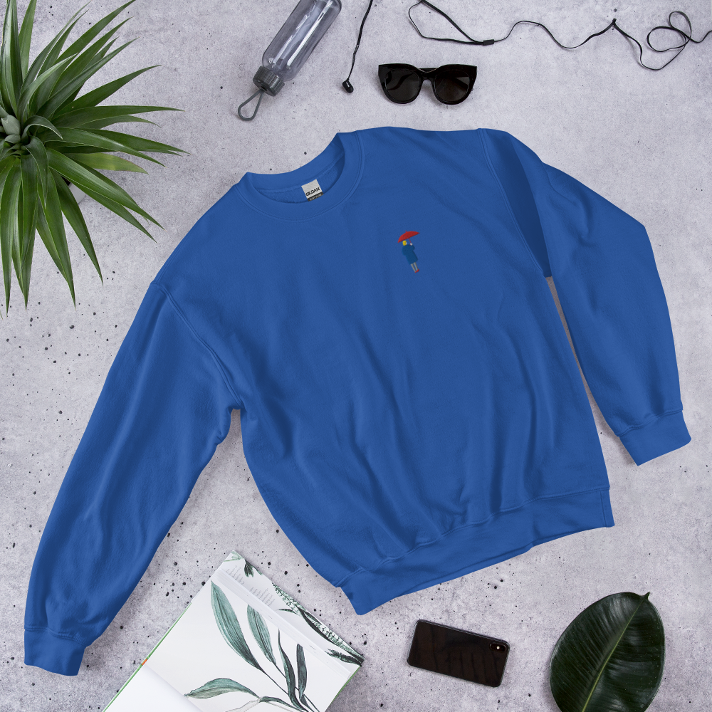 Unisex Sweatshirt / Red Umbrella