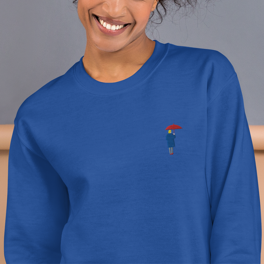 Unisex Sweatshirt / Red Umbrella