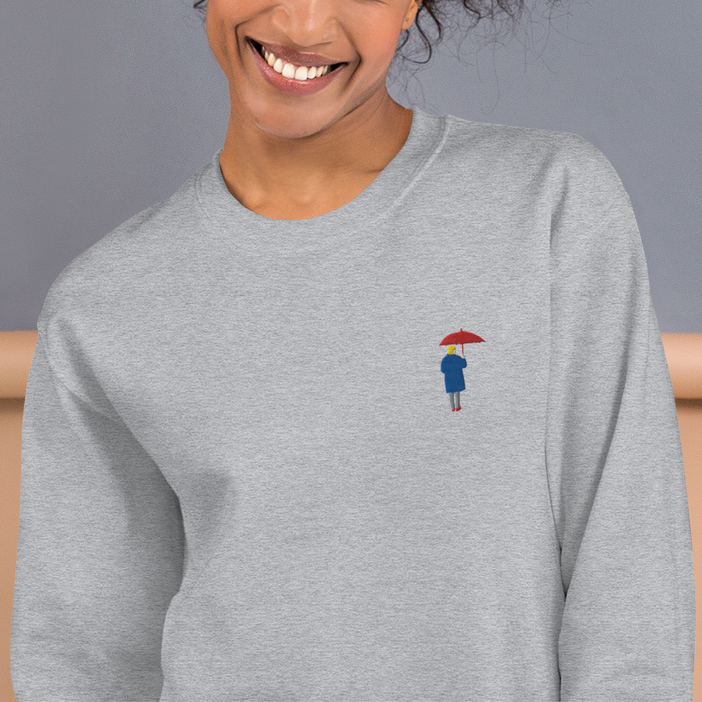 Unisex Sweatshirt / Red Umbrella