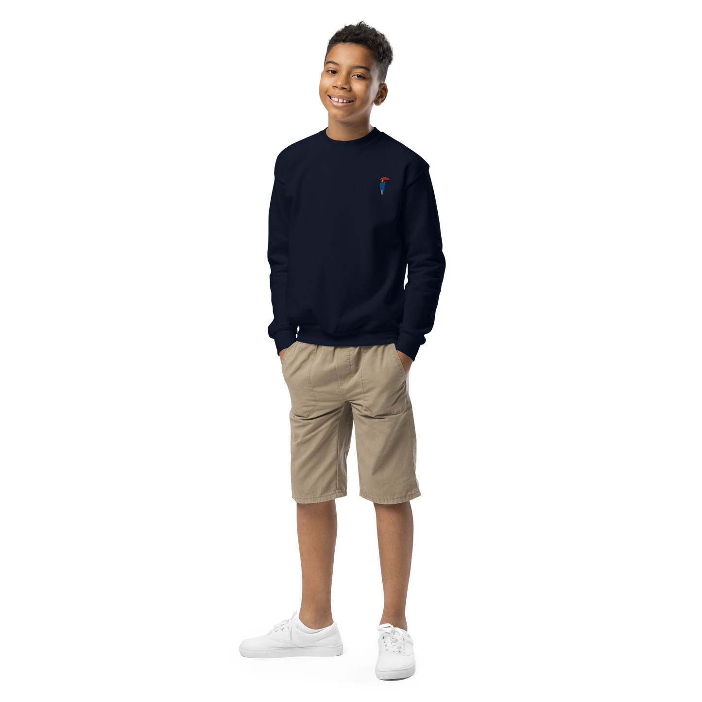 Youth crewneck sweatshirt / Red Umbrella