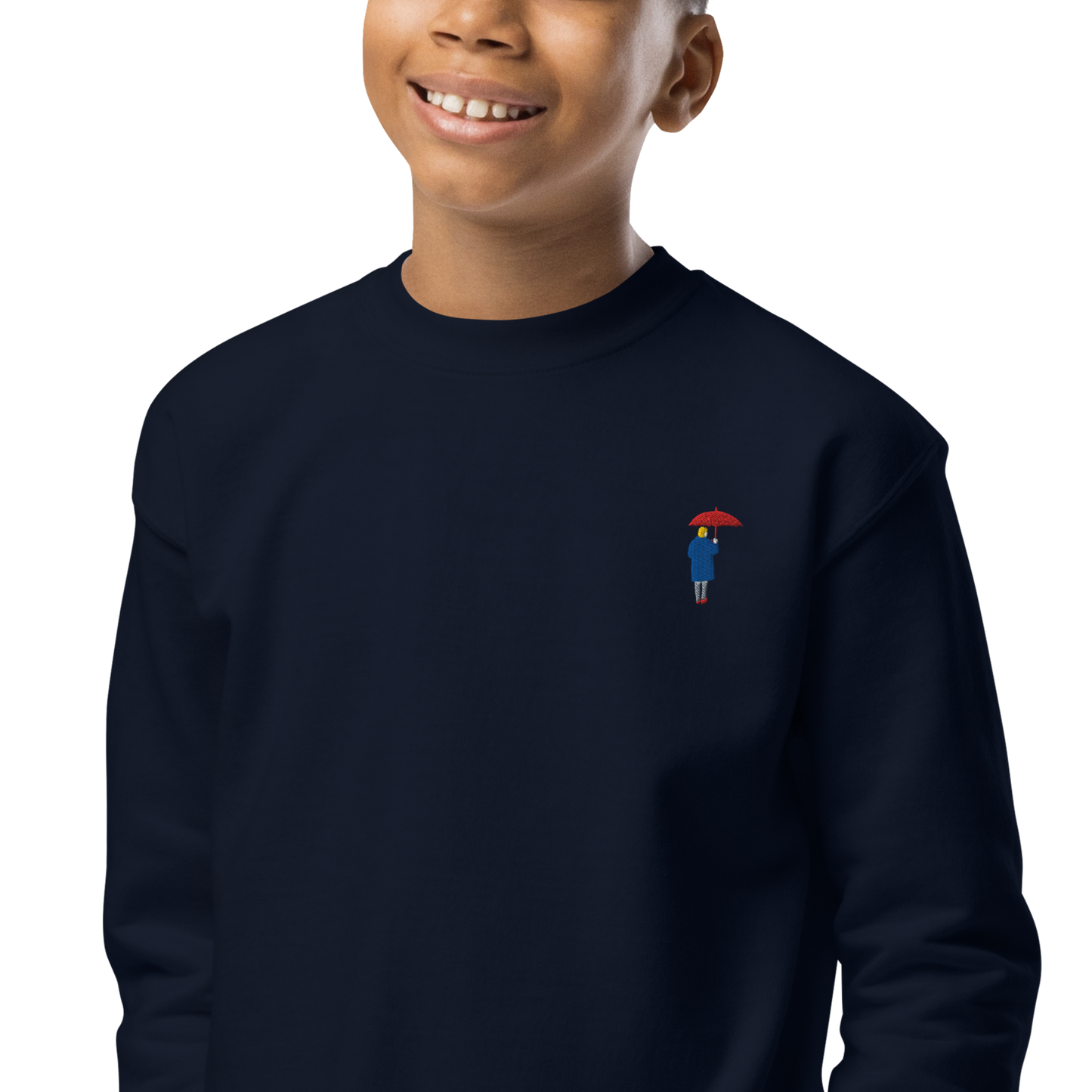 Youth crewneck sweatshirt / Red Umbrella