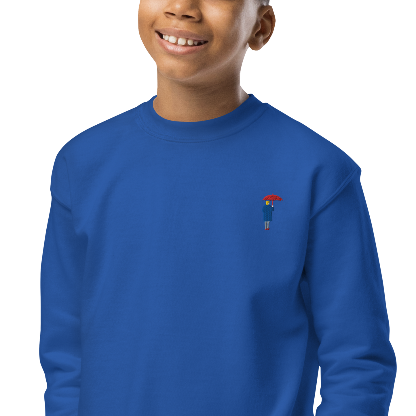 Youth crewneck sweatshirt / Red Umbrella